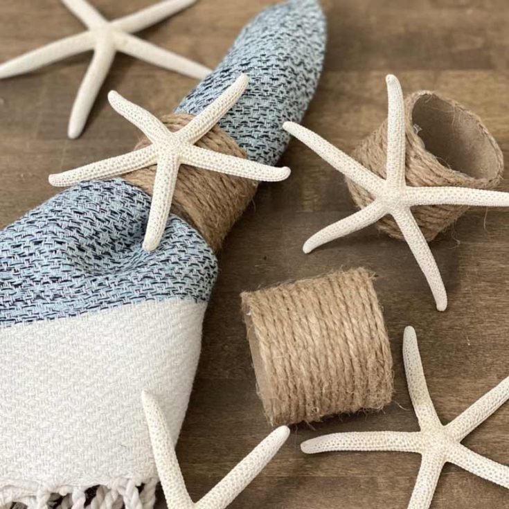 These lovely coastal napkin rings are the perfect addition to a summer table setting! They&rsquo;re super easy and budget-friendly to make, and they add such a personal touch to your table setting. Plus, they&rsquo;re great conversation starters and can be crafted using simple things like cardboard tubes from paper towels and pretty seashells you collected.