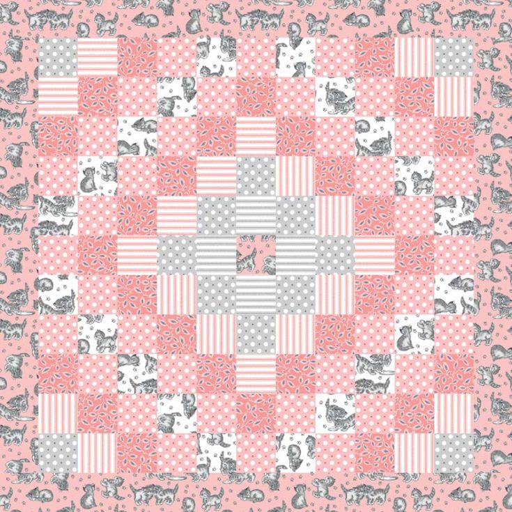 Here&rsquo;s one for the kitty lovers! This Crazy For Kittens quilt captures the playful spirit of kittens in a cozy quilt design. With clear instructions and adorable cat-themed fabric, this quilt promises a relaxing and enjoyable sewing experience that brings excitement and joy to any space. The finished quilt size is 41.5&rdquo; x 41.5&rdquo;.