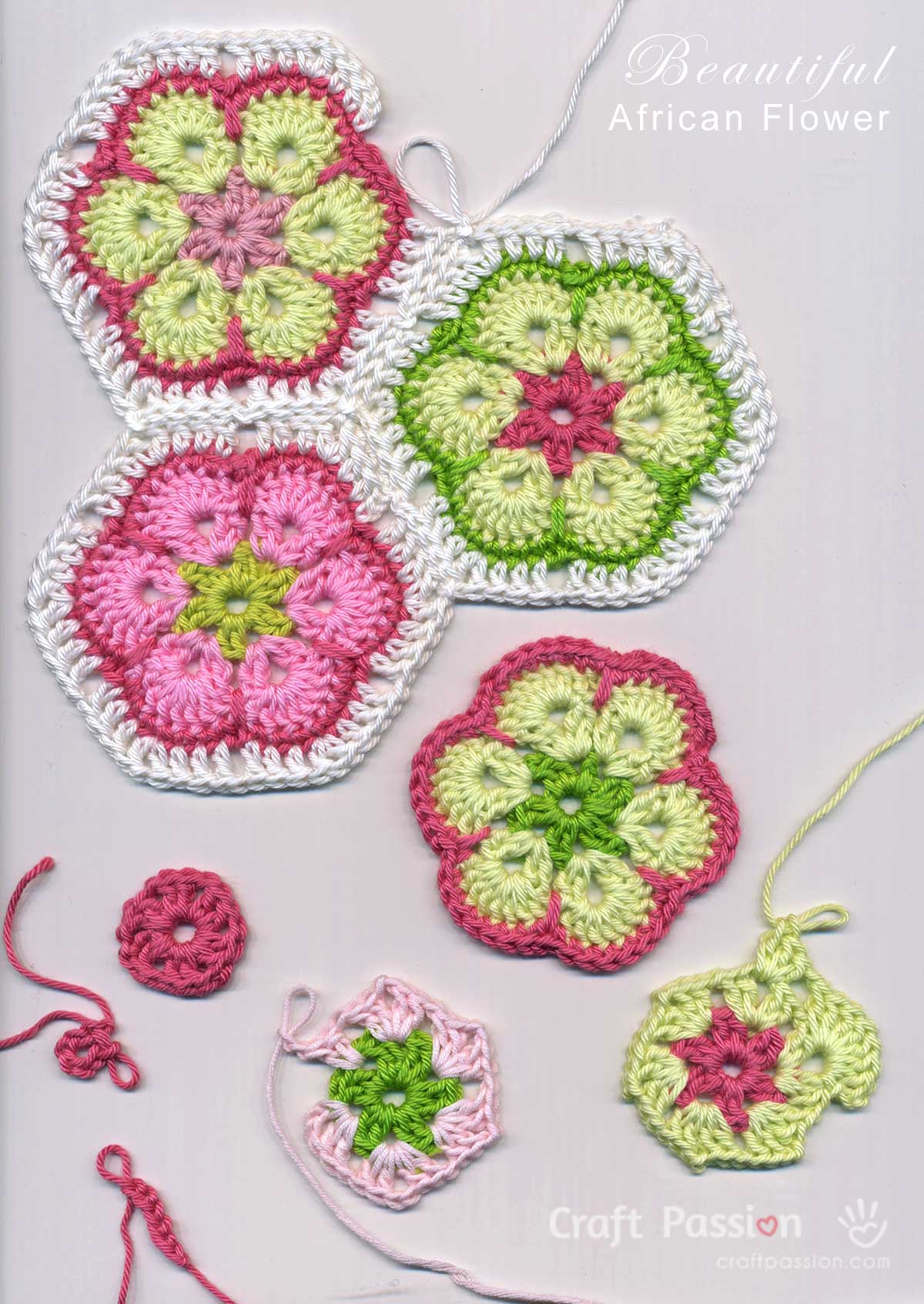 Free African Flower Crochet Pattern