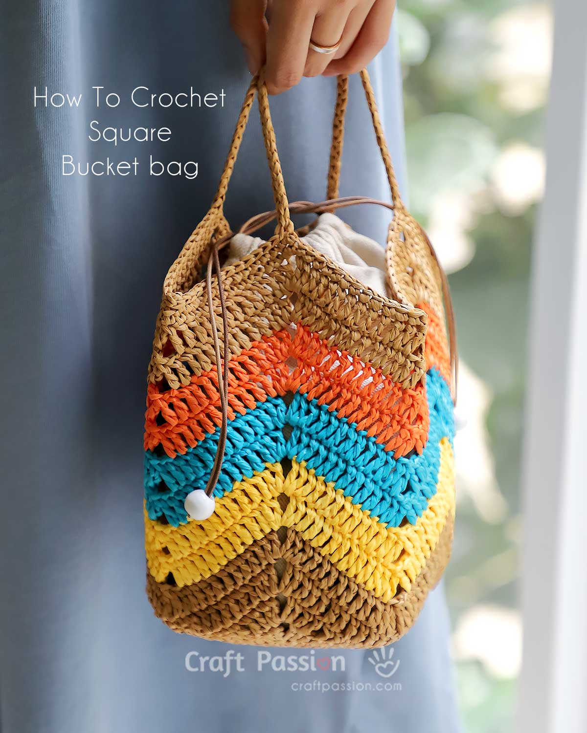 crochet bucket bag