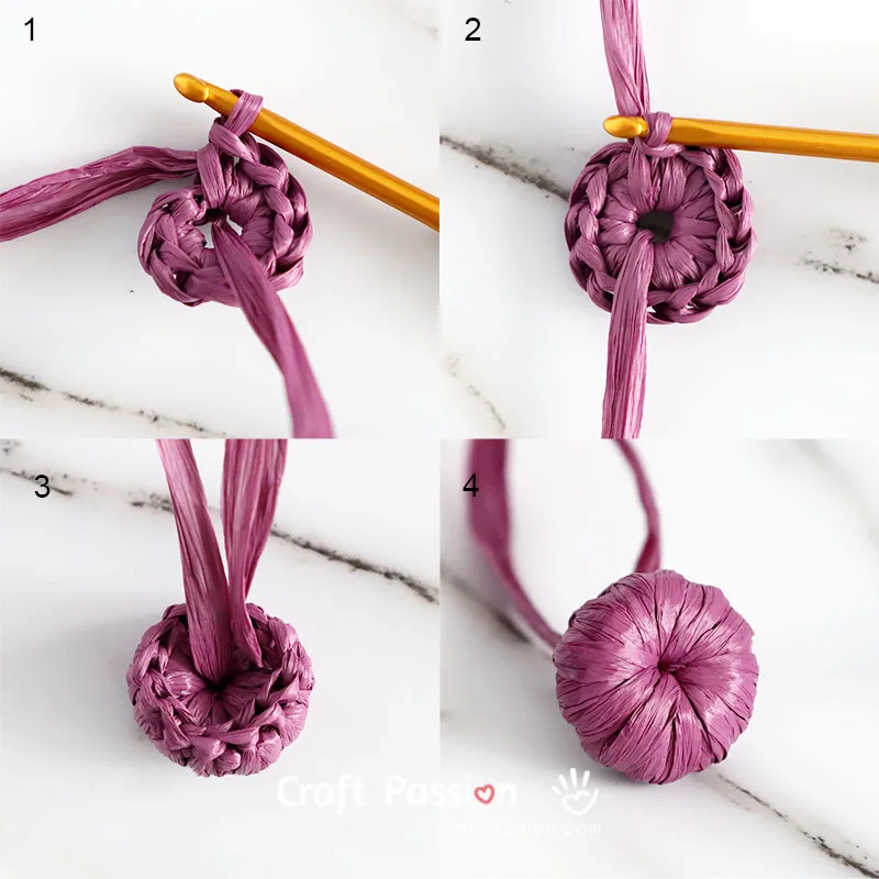 crochet button crochet button