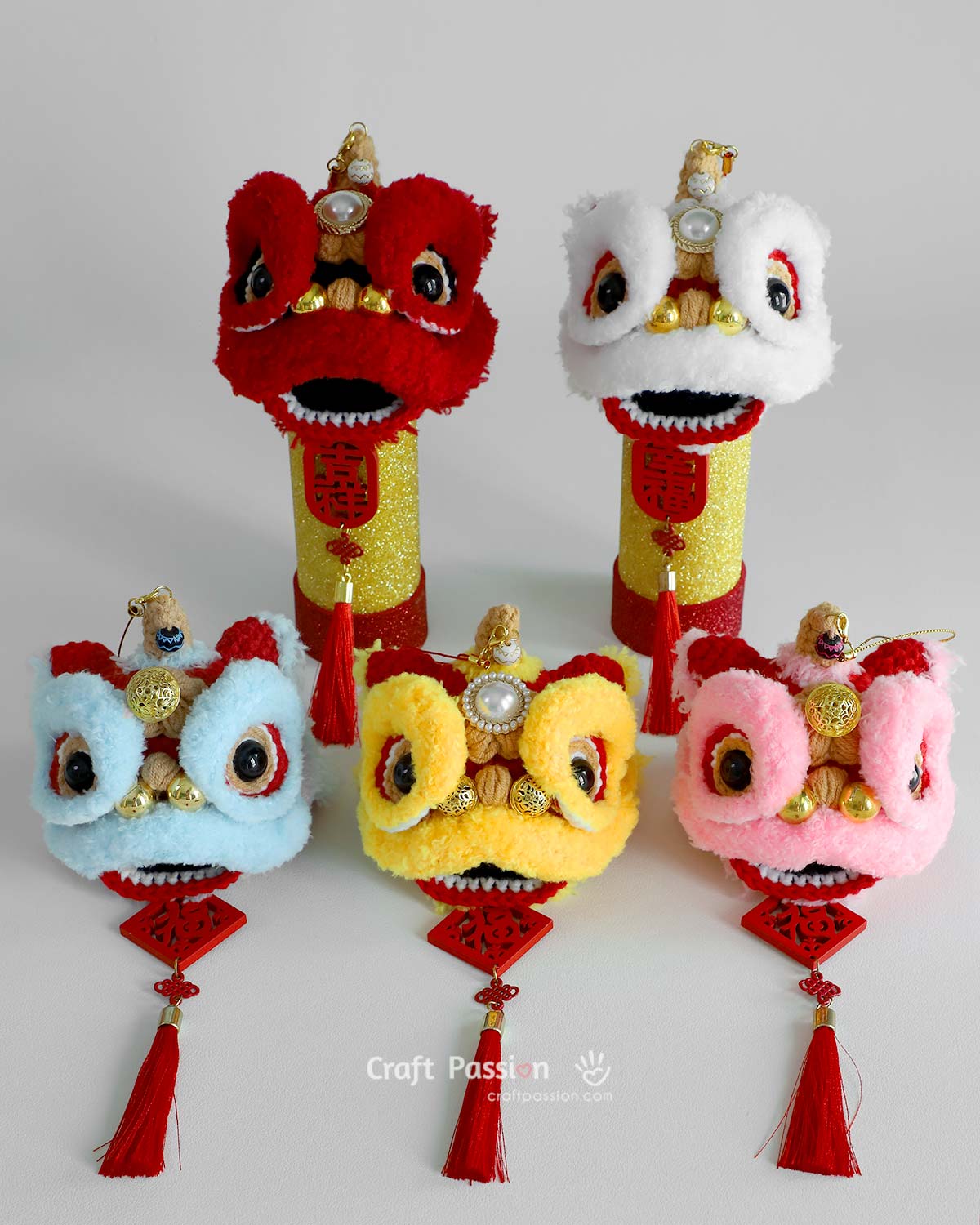 amigurumi lion dance crochet pattern