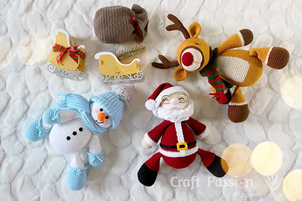 crochet dolls christmas free pattern