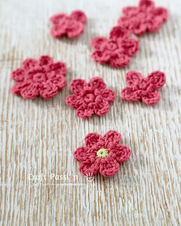quick small flower crochet pattern