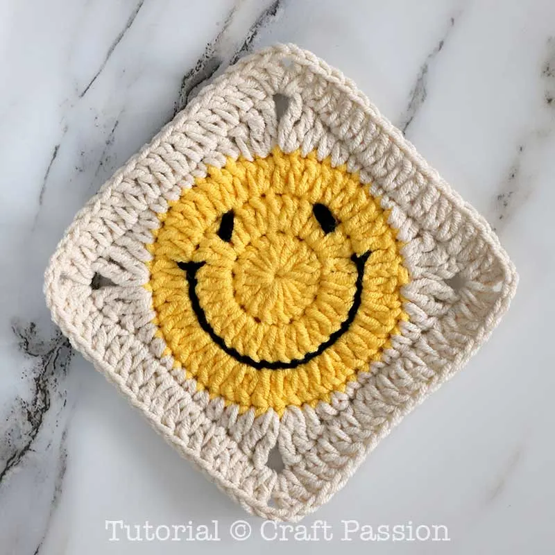 sew smiley face pattern