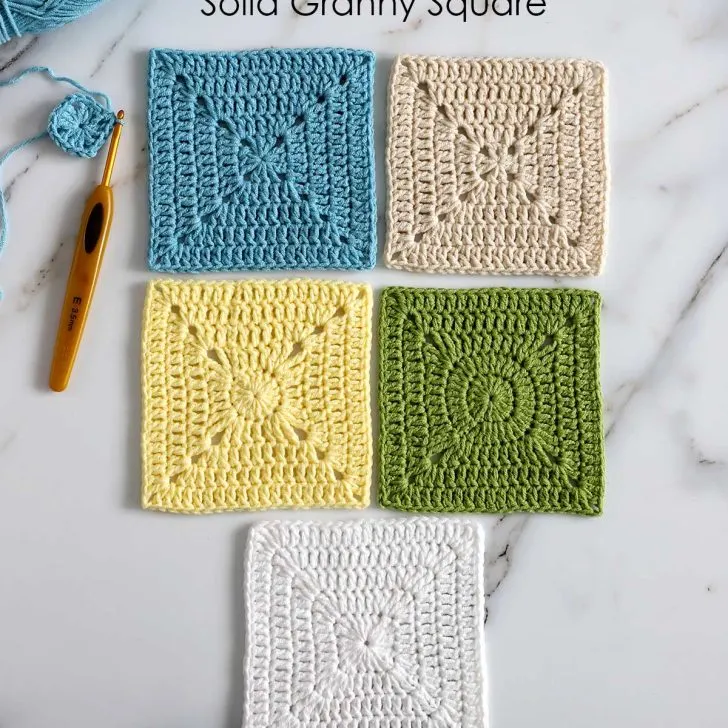 crochet solid granny square pattern