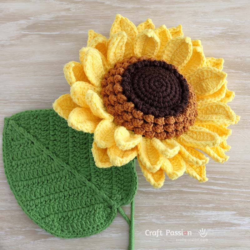 crochet sunflower full bloom full bloom sunflower crochet pattern