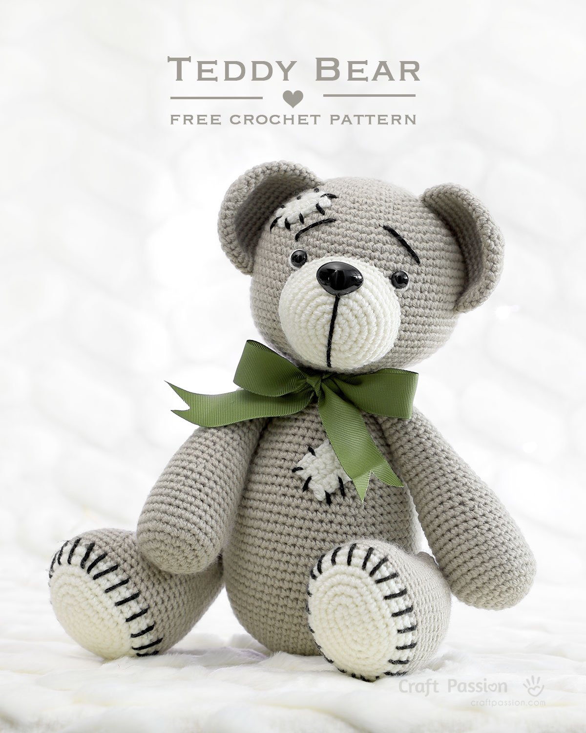 Get a free crochet teddy bear pattern with step-by-step instructions. Perfect for making the cuddly teddy bear friend, Tad, that every little kid wishes for.