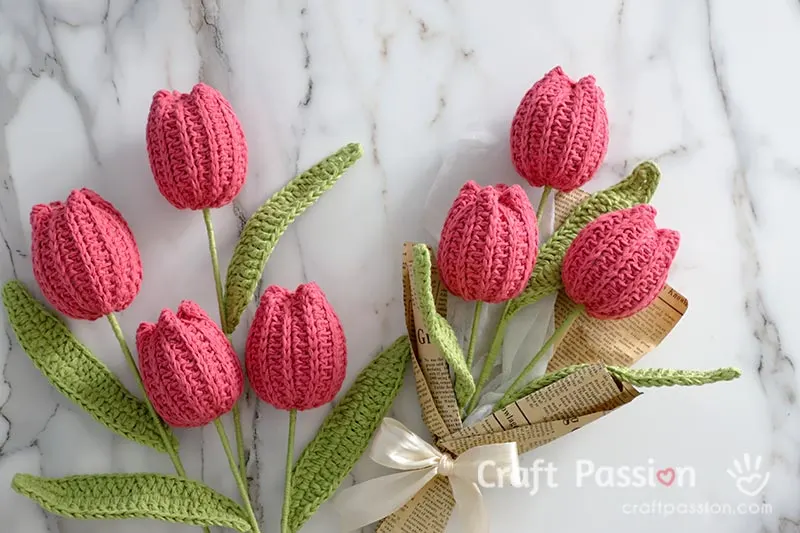 Crochet Tulip Free Pattern