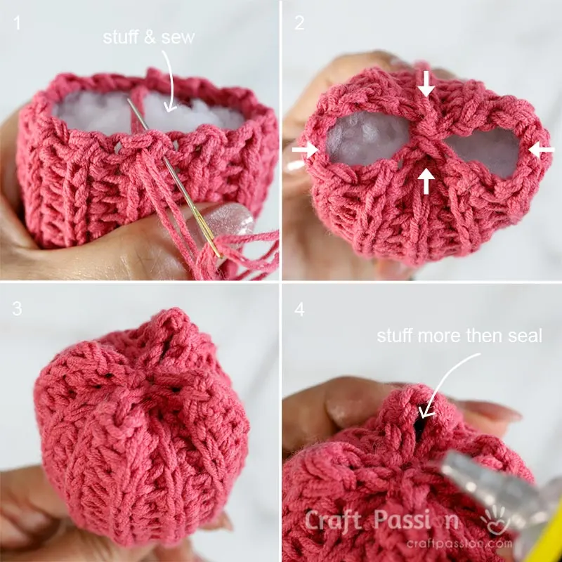 how to crochet tulip step 5