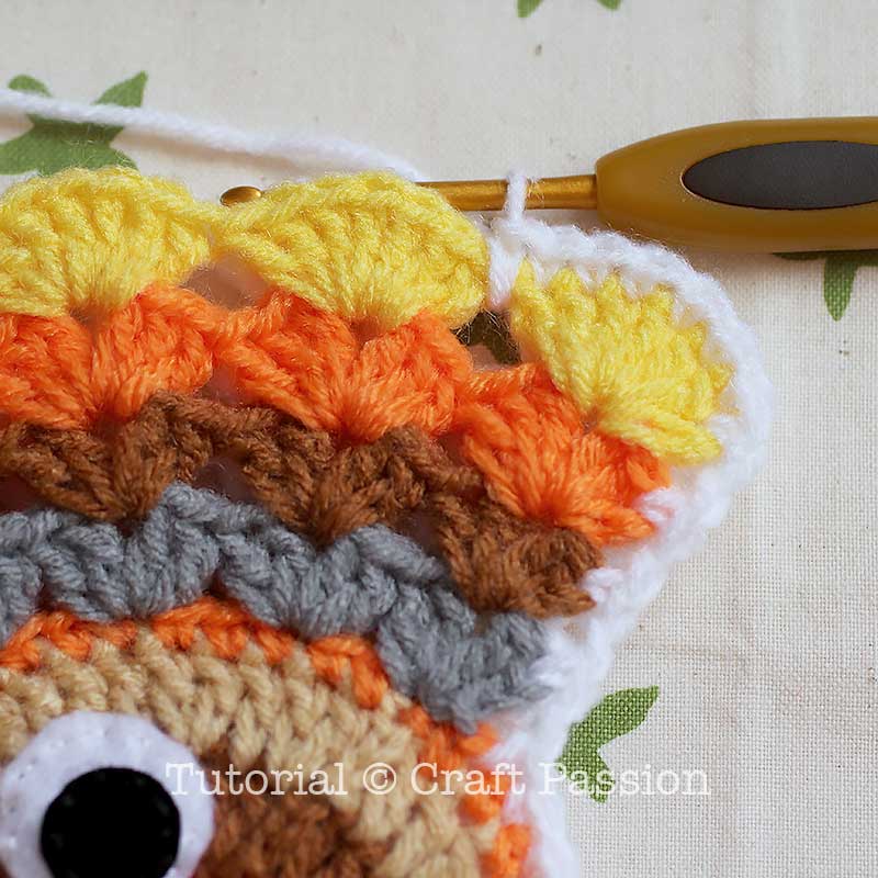 how to crochet turkey tail