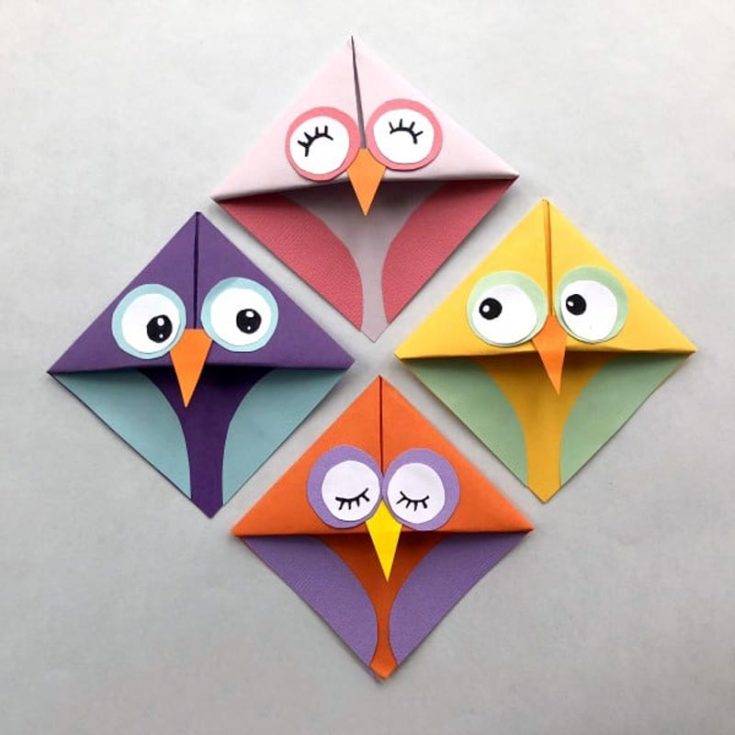 Create adorable owl bookmarks with this easy origami tutorial! Perfect for beginners in paper crafting because it turns simple paper into a cute, corner-hugging owl. Make reading more fun with a friend that's always around the corner!