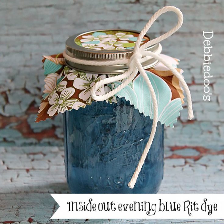 Interestingly enough, jars can wear pants now! Just kidding... Dyed with precision and expertise these jars will fool you. Using rit dye and some smart minds, craft this jar that is interesting with 7 different designs.