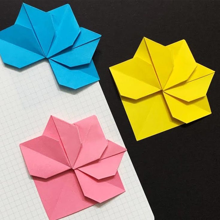 If you're more of a visual learner, this one is just for you. This YouTube tutorial guides you through creating these simple yet beautiful flower origami corner bookmarks. It is perfect for papercraft enthusiasts looking for a quick yet rewarding project.