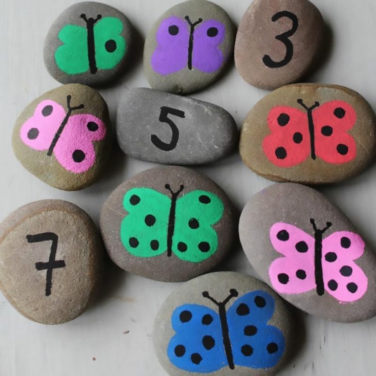Try this craft by Crafts On Sea to teach your kids about numbers. While doing so, they will also make pretty butterflies on rocks! We recommend using pebbles as they provide a smooth surface for your kid to draw and paint on.