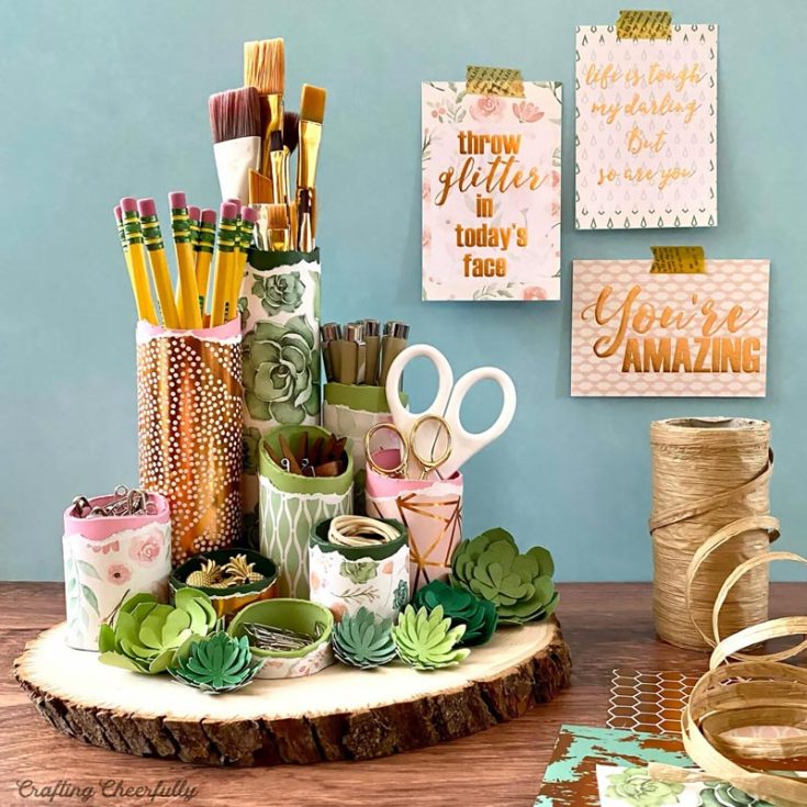 Tired of cluttered workspaces? Try crafting this beautiful DIY desktop organizer to store all your tools in place. Never lose sight of them again as you transform chaos into order with just a few easy steps.