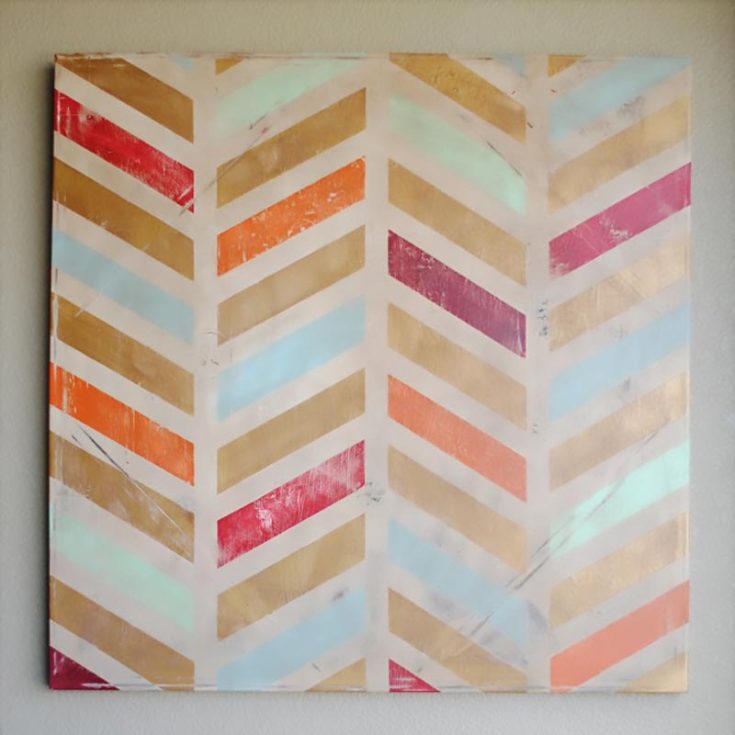 Herringbone is where rectangles are used to create a pattern of tiles to make it visually appealing. Learn to make it in this tutorial and apply it on your canvas to decorate your wall.
