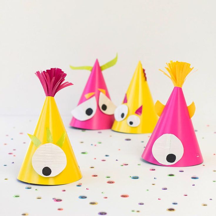 Learn to make these Halloween Party Hats for Halloween! Halloween crafts are so versatile, and that is why we love them. Use it for Halloween or Birthday celebrations; the choice is yours.