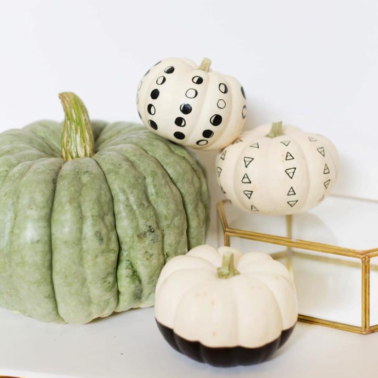 Are you looking for some fun and simple Halloween crafts for kids? Follow along with the tutorial to make those pen patterns, or personalize your pumpkin by creating quirky and creative patterns. You can even use different colored pens!