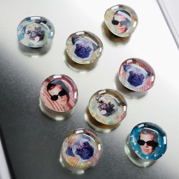 Recall those cute, dorky pictures of Dad you took on your old camera? Well, we got good news for you. Print those pictures out and turn them into fun face glass magnets to spread joy and laughter during Father&rsquo;s Day.&nbsp;