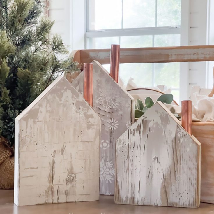 Image for DIY Scrap Wood Block Houses 