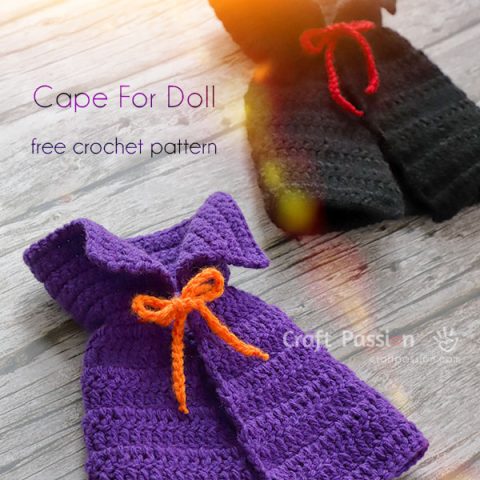 halloween cape crochet pattern