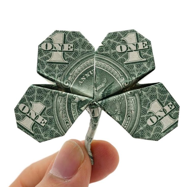 Make this four-leaf clover origami a lucky charm for your monetary gains! Although explained well, this tutorial contains a few complex folds, so brush up on those paper-folding skills because you'll need them!