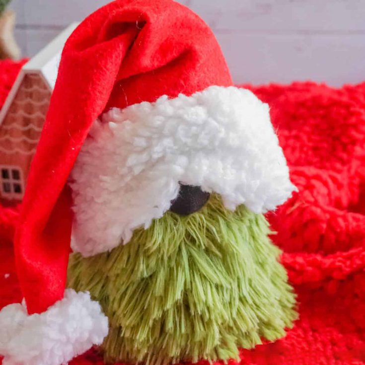Get ready to add some holiday mischief with a Grinch gnome featuring his signature green color. It&rsquo;s such a fun craft project that captures the holiday spirit while keeping things light and festive!