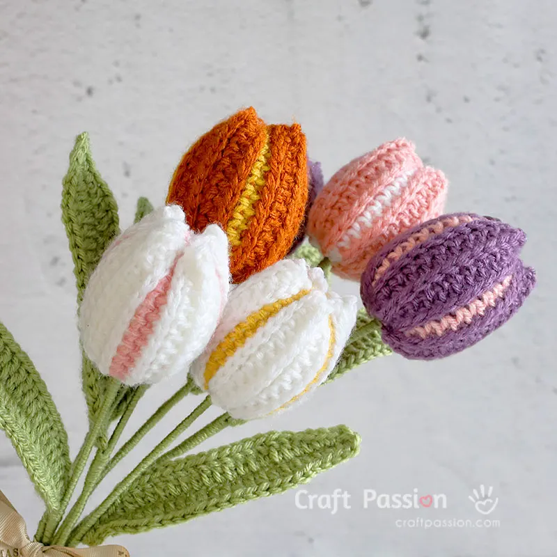 Free Crochet Tulip Pattern In 2 Variations • Craft Passion