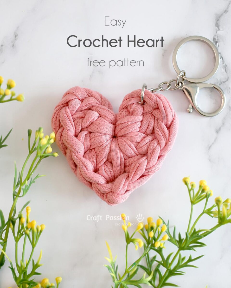 Easy Crochet Heart in 2 Minutes - Free Pattern • Craft Passion