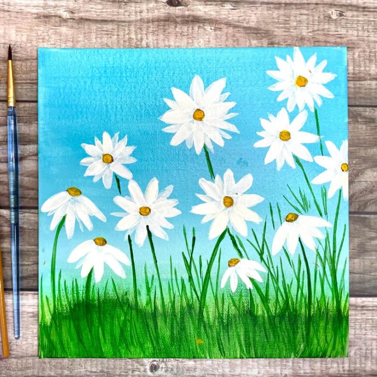 This Daisies Painting is easy to do, making it suitable for preschoolers. The flowers come to life with their soft petals and sweet aroma once you take a look. Why not try it out with your family?