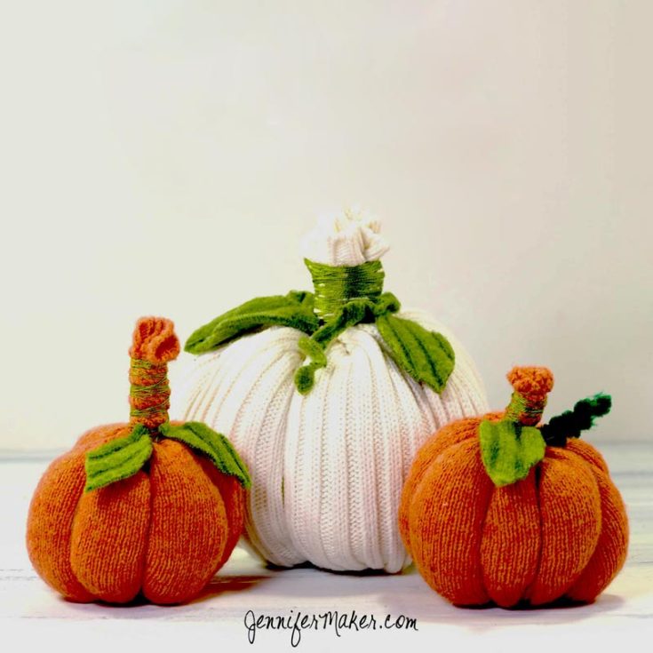 Get cozy and crafty this holiday season with this easy Halloween craft! You can transform any sweaters you or your loved ones don't wear anymore by elevating them into long-lasting pumpkins.