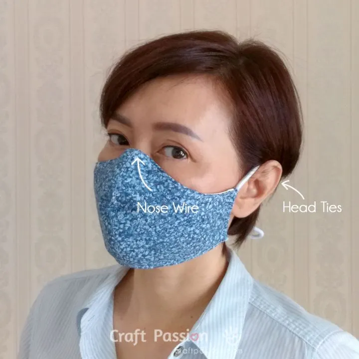Face Mask Pattern (FREE), 4 Sizes - Best Fit Ever • Craft Passion