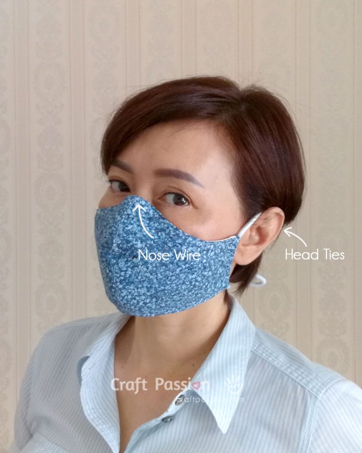 face mask with nose wire 1200