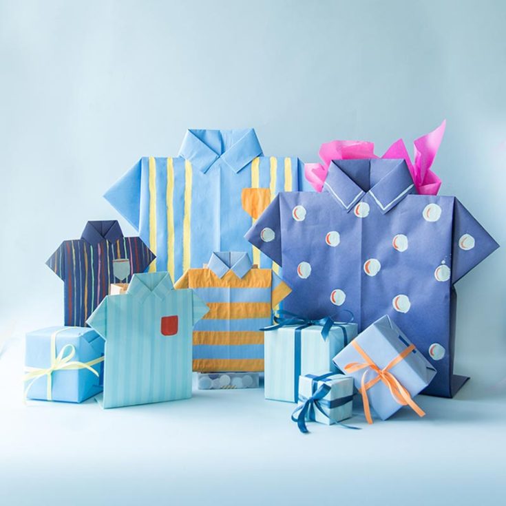 This craft is very kid-friendly to make, and it is such an adorable gift to show your love and adoration to Dad. Fill up his origami shirt gift bags with his favorite goodies and snacks to surprise him on Father&rsquo;s Day. It will surely be a gift to remember.&nbsp;