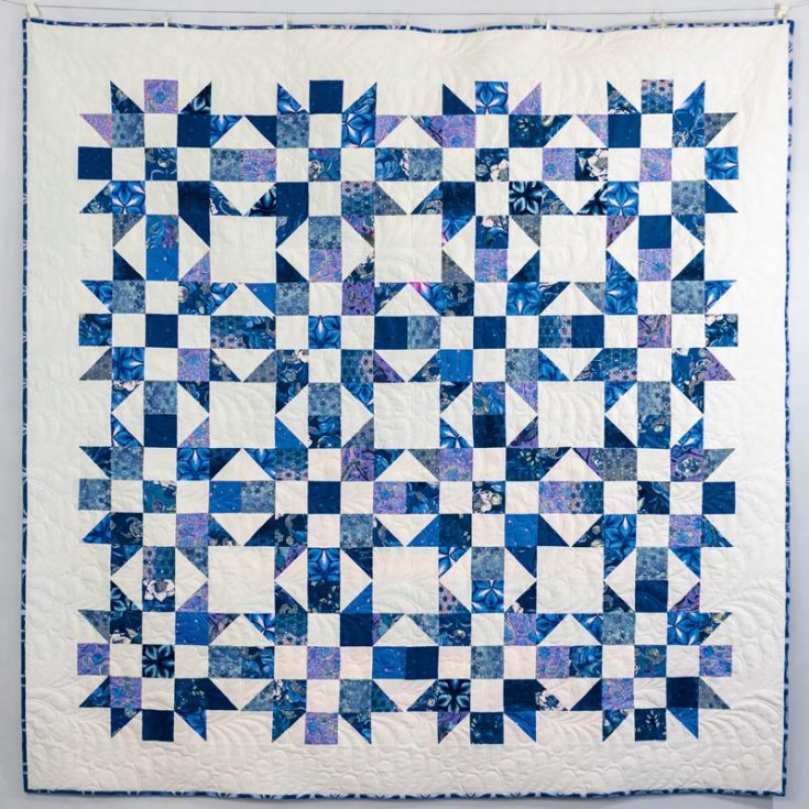 Make a throw quilt with this intricate Five Patch Star Quilt pattern! This lovely 70&rdquo; x 70&rdquo; quilt design can be made with fat quarters or using up scraps of fabric, and it comes with various layout styles for you to choose from. It&rsquo;s a beginner/ advanced beginner project, and as mentioned above, this quilt mixes square blocks to give it a bit of diversity.