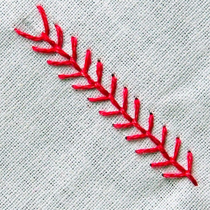 The fly stitch is one of those basic embroidery stitches that are extremely versatile. Worked top down, it can be used to make fancy scalloped borders, textured tree trunks or branches, intricate leaves and so much more.