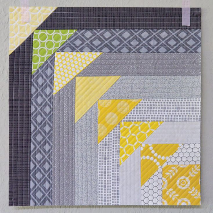 Sewing this modern North West quilt block is a great way for you to utilize any leftover pieces in your fabric scraps basket! It's a super simple quilt-as-you-go tutorial.