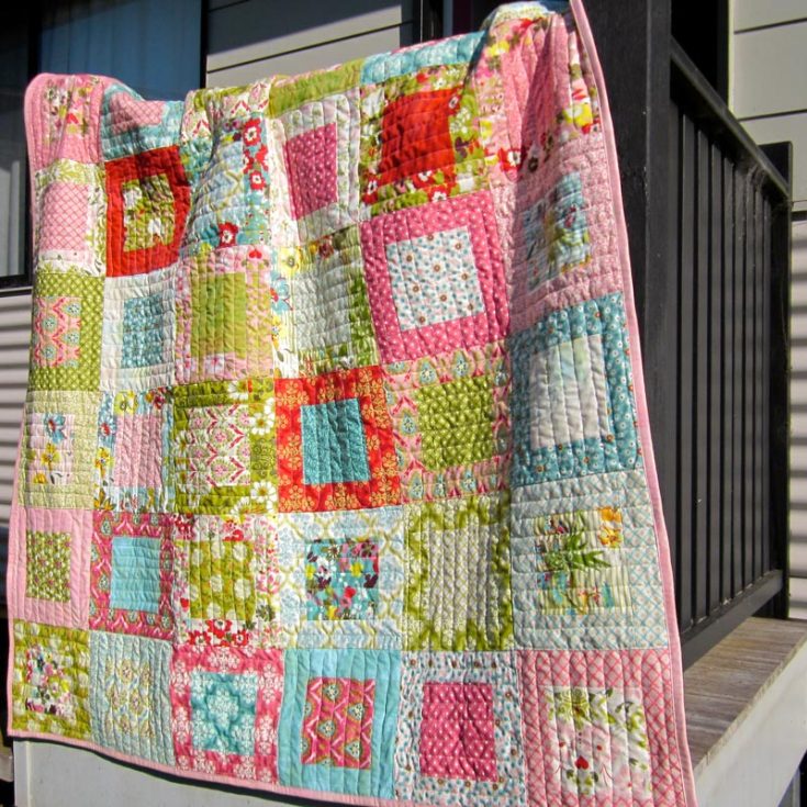 Check out this retro-inspired, funky framed quilt pattern! Whether you&rsquo;re a novice or a seasoned quilter, this pattern promises both relaxation and style as you bring this charming project to life. Follow the step-by-step instructions that guide you through assembling vibrant fabric squares into a stunning design framed with contrasting borders.