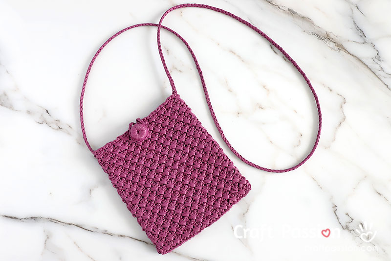 Small Crochet Crossbody Bag