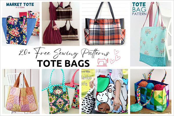 21 Free Tote Bag Sewing Patterns