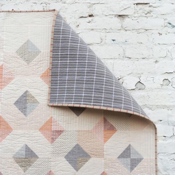 Check out this fantastic Glitter Glow Quilt pattern on Etsy! This pattern comes with a reasonable purchase price and is worth it! Look at how gorgeous the soft hues blend together like an ombre, and it has the essence of a minimalistic aesthetic! It&rsquo;s scrap and fat quarter friendly, and it comes in sizes as follows: King (110&rdquo; x 110&rdquo;) Queen (90&rdquo; x 110&rdquo;) Twin (70&rdquo; x 90&rdquo;) Throw (60&rdquo; x 66&rdquo;) Baby (40&rdquo; x 46&rdquo;)