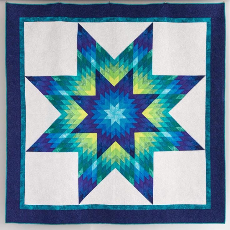 For just $12.00, you can get your PDF guide to making this fantastic Glowing Lone Star quilt! It adds the perfect celestial charm to your home, and its radiant glow will light up any room. This pattern uses strip piecing and is a design fit for intermediate quilters. The finished size is 92&rdquo; x 92&rdquo;.