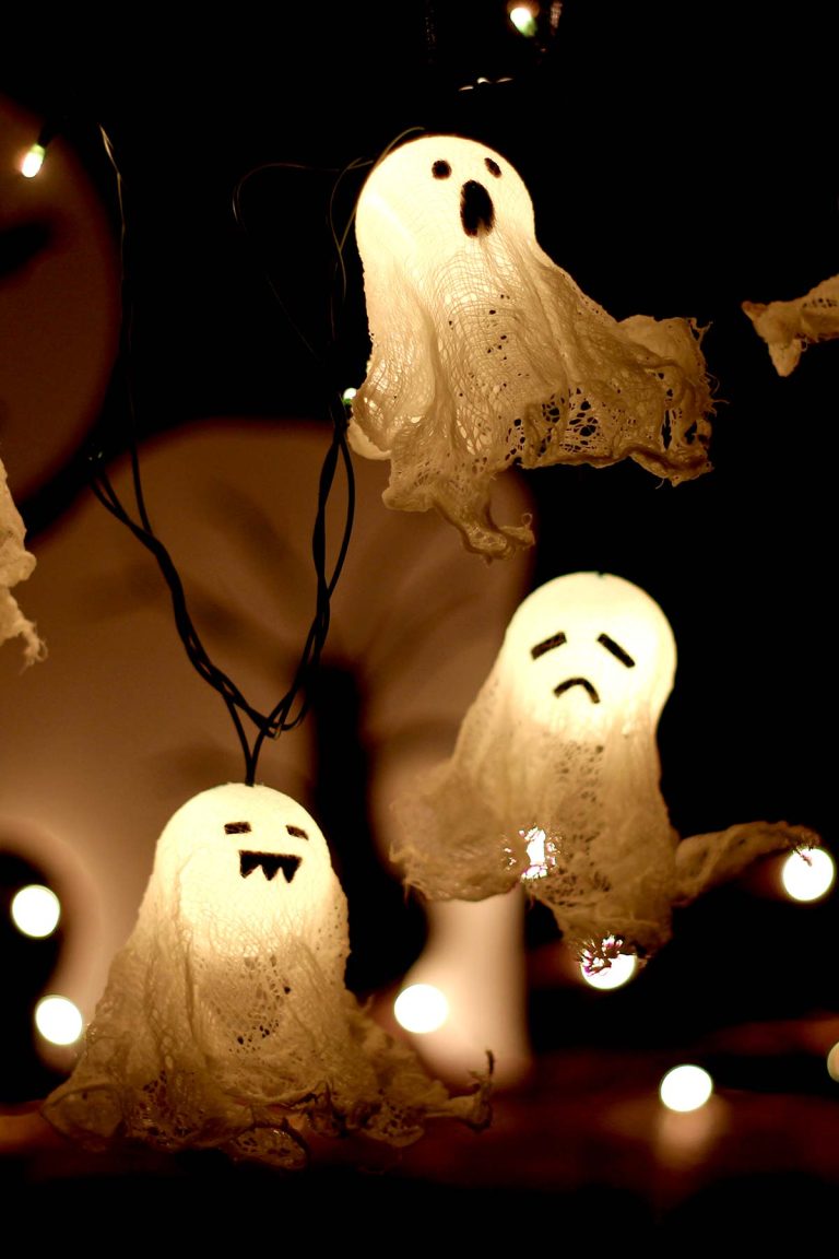 how to make ghost light for halloween decorations