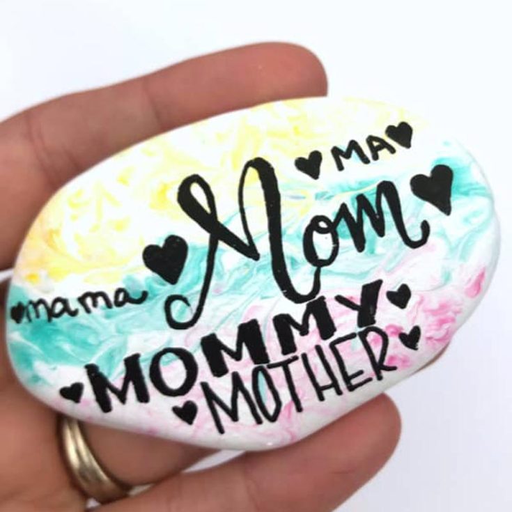 Are you a complete beginner at painting or crafting but looking for something thoughtful to gift to your leading lady? Try this adorable hand-lettered Mother&rsquo;s Day rock to jazz up your backyard pebbles into an unforgettable gift.