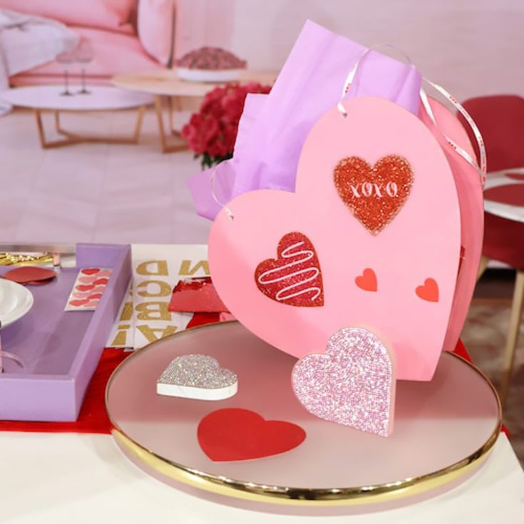 With supplies you can easily find at the craft store, this heart-shaped gift bag is perfect for Valentine&rsquo;s Day! Fill it with chocolates, a sweet card, or self-care goodies to spoil your special someone.