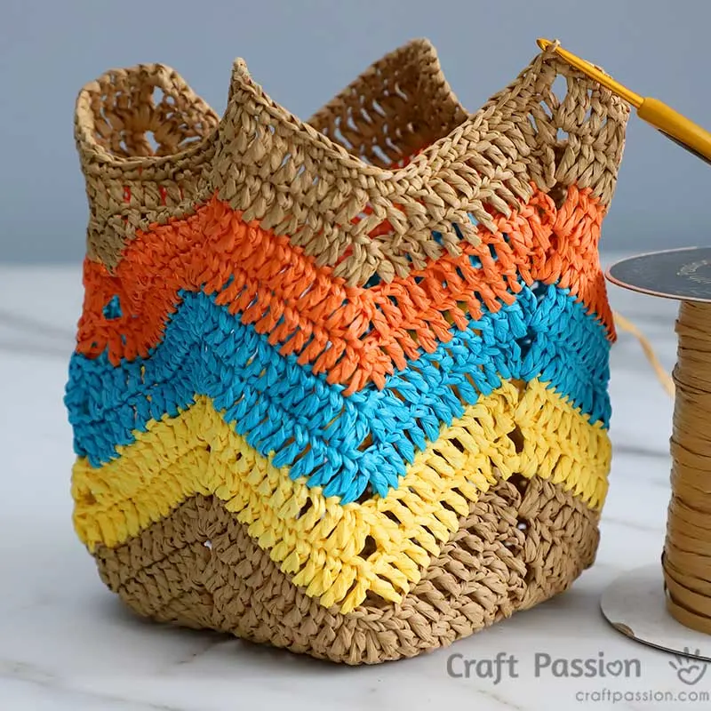 how to crochet bucket bag