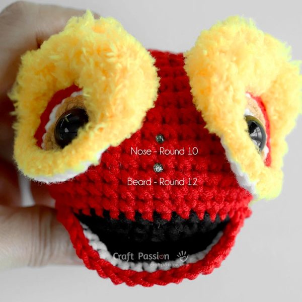 how to crochet lion dance amigurumi