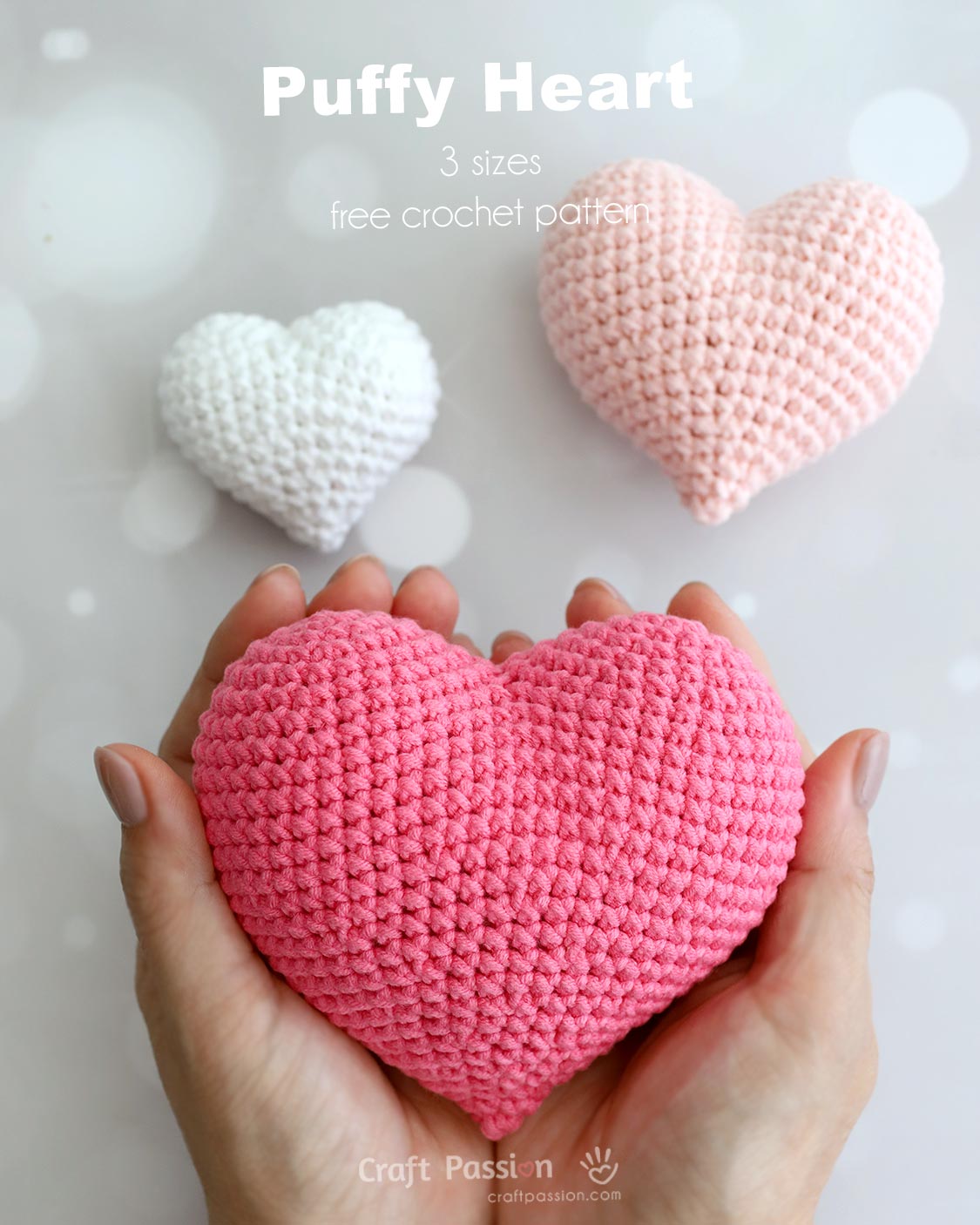 how to crochet puffy heart Crochet a soft and squishy puffy heart amigurumi with this free pattern in 3 sizes. Includes step-by-step photos and a printable pattern.