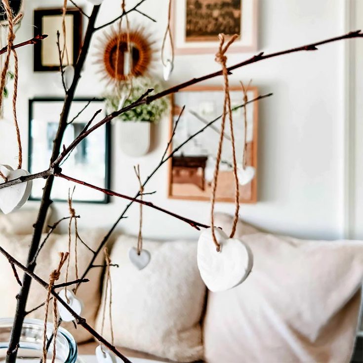 Eternalize your love with this Valentine's Day craft that involves air-dry clay and natural jute twine. It makes a lovely centerpiece for your home, too.